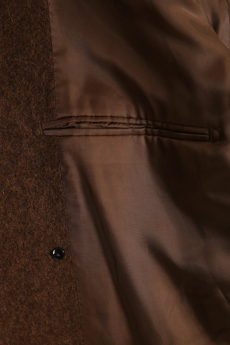 Wool Double - Breasted Overcoat - The Drafting Room