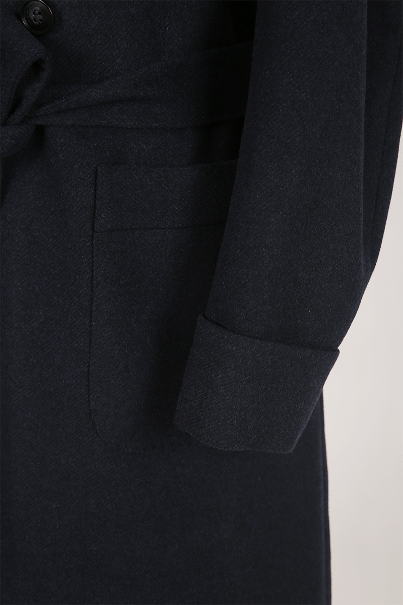 Wool, Cashmere & Silk Double - Breasted Overcoat - The Drafting Room