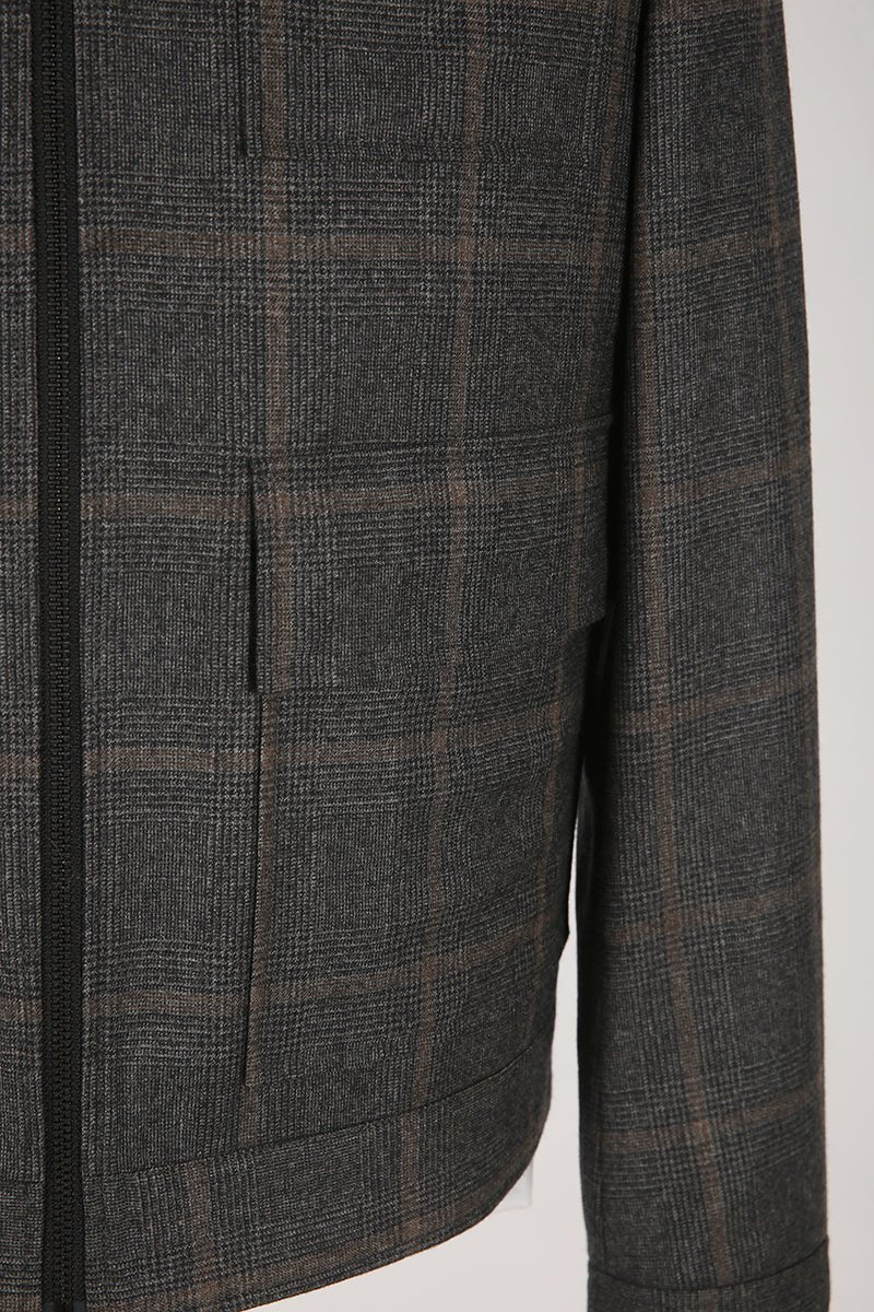 Plaid Wool Casual Jacket - The Drafting Room