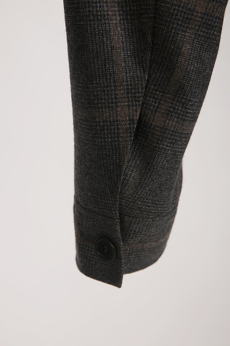 Plaid Wool Casual Jacket - The Drafting Room