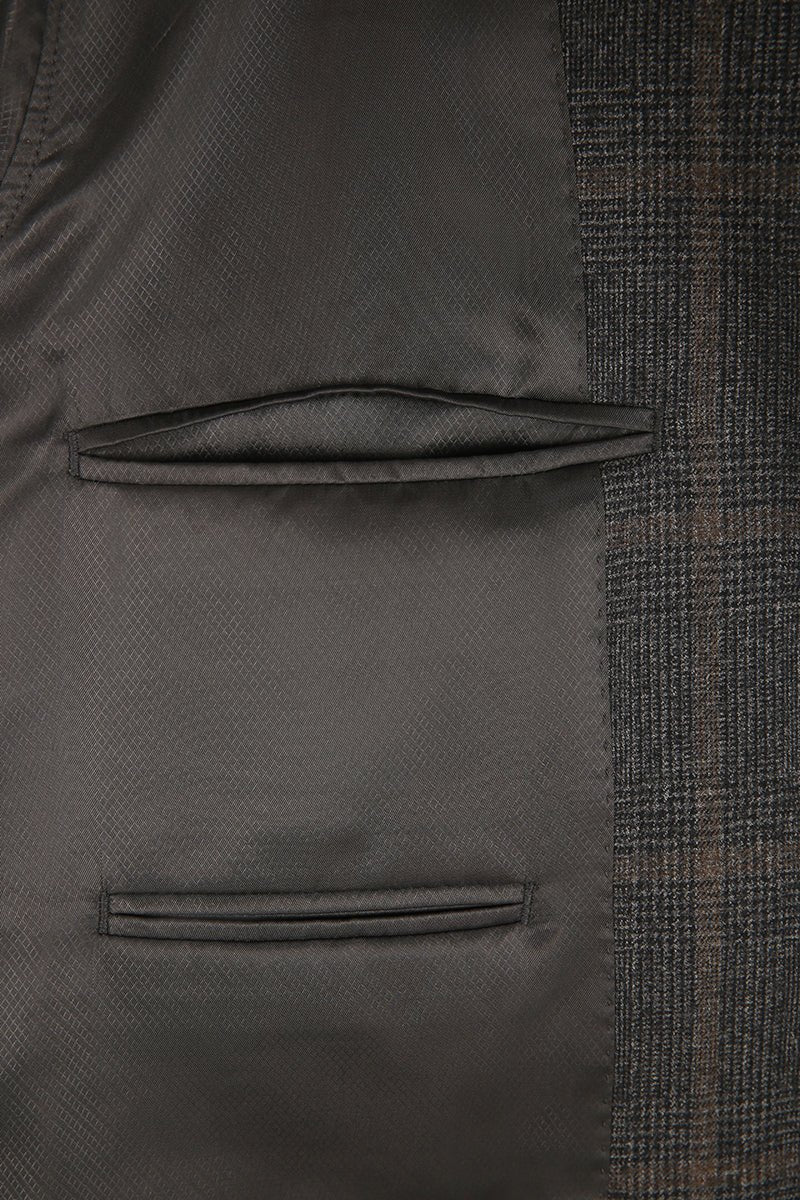 Plaid Wool Casual Jacket - The Drafting Room