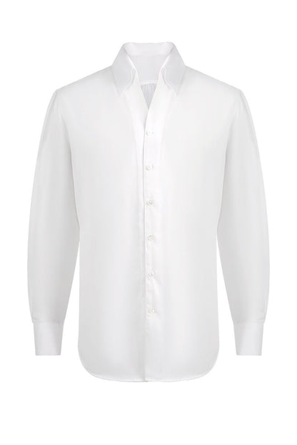 Neapolitan Style Shirt - White - The Drafting Room