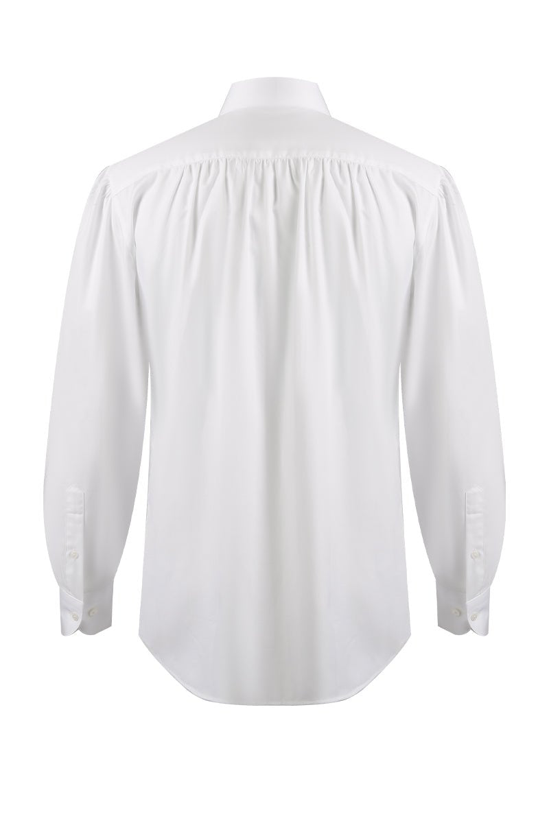 Neapolitan Style Shirt - White - The Drafting Room