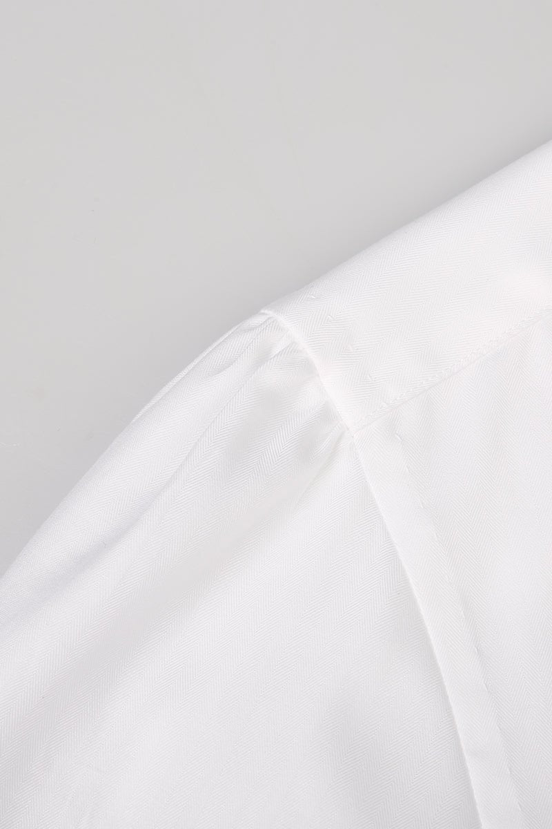 Neapolitan Style Shirt - White - The Drafting Room