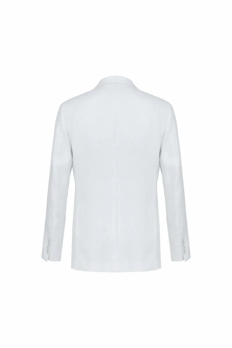 Natural Drape Linen Patch Jacket
