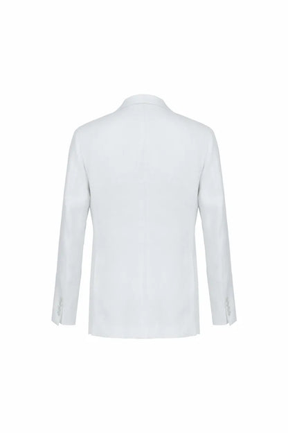 Natural Drape Linen Patch Jacket