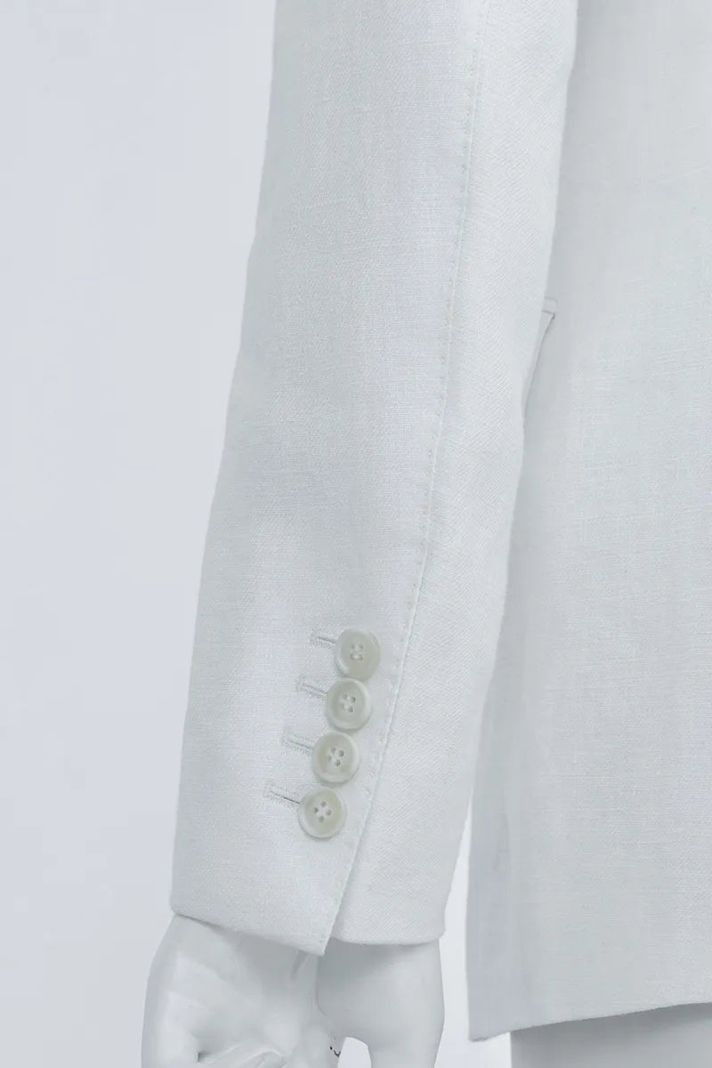 Natural Drape Linen Patch Jacket