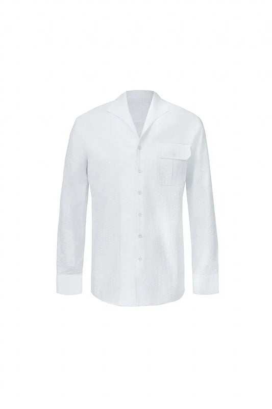 Crisp Cotton Seersucker Shirt