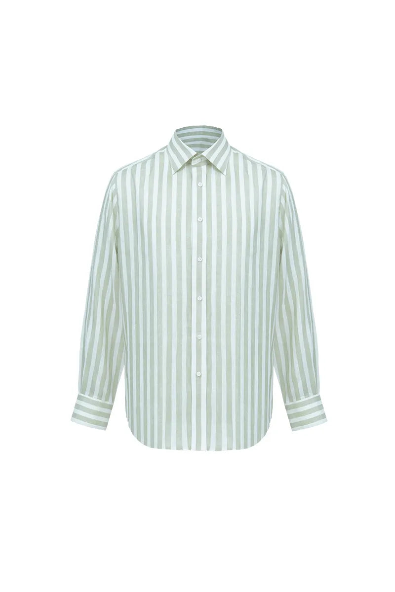 Heritage Mandarin Linen Shirt