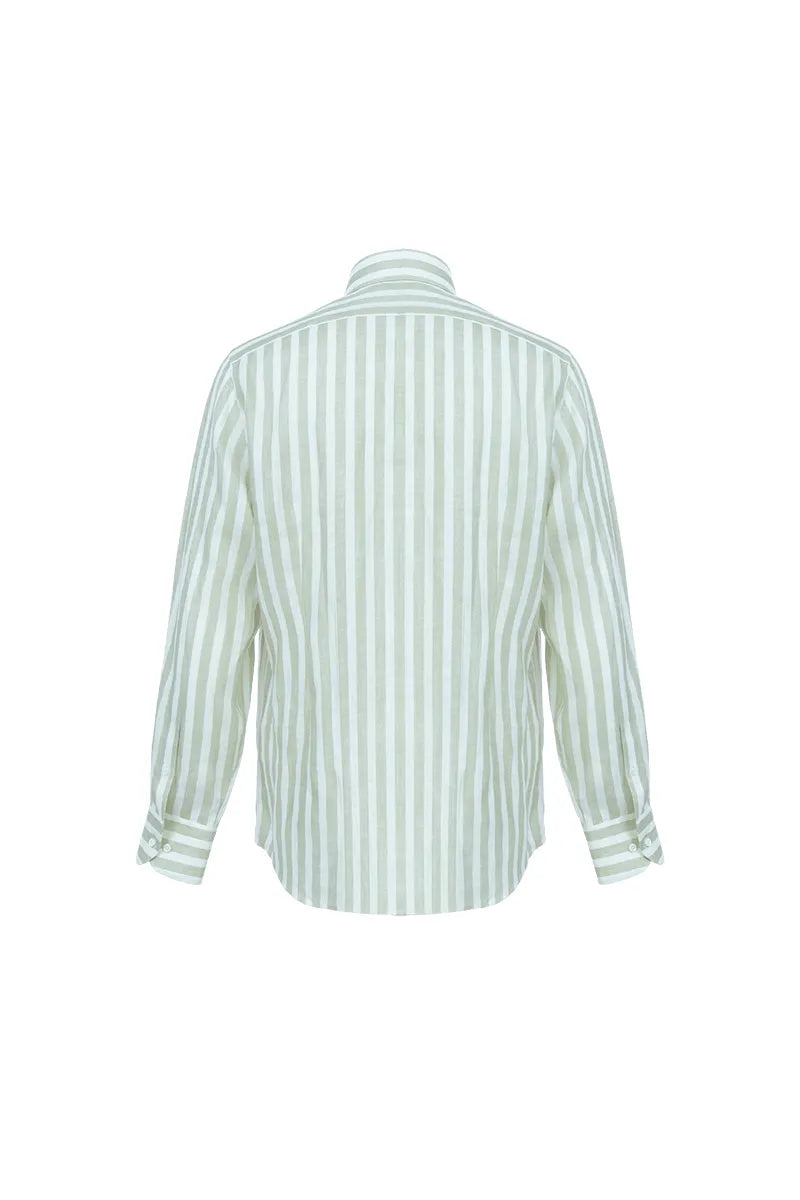 Heritage Mandarin Linen Shirt