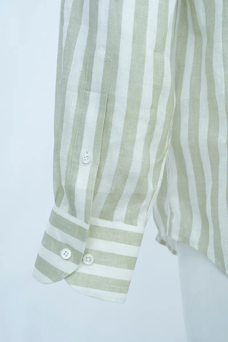 Heritage Mandarin Linen Shirt