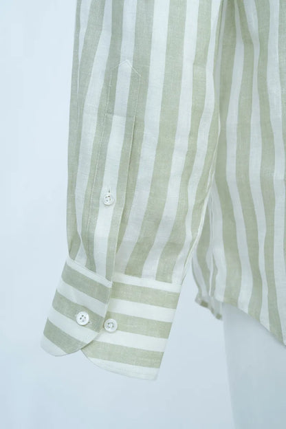 Heritage Mandarin Linen Shirt