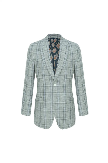 Wool Linen Silk Casual Canvas Jacket