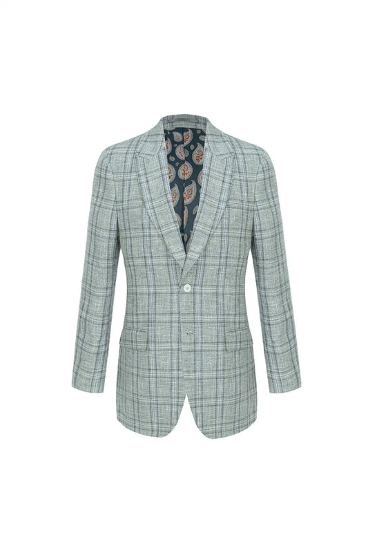 Wool Linen Silk Casual Canvas Jacket