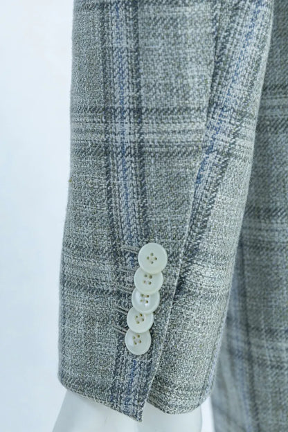Wool Linen Silk Casual Canvas Jacket