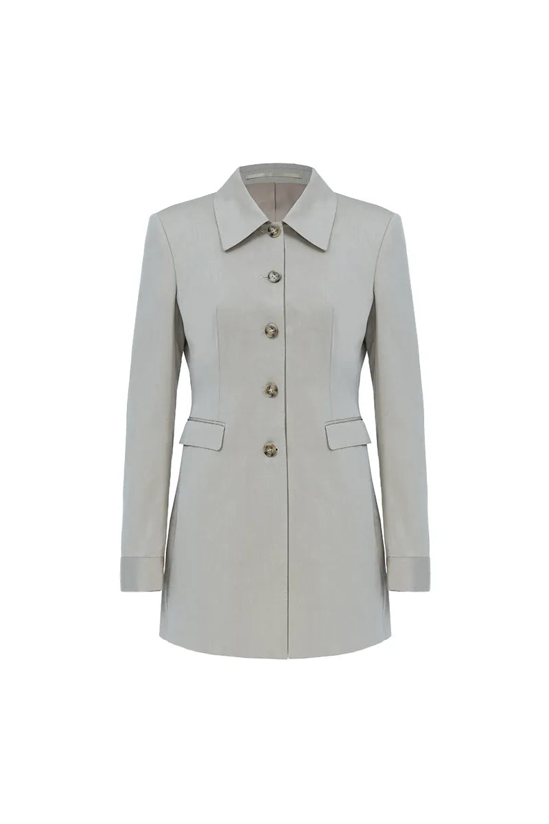 The Minimalist Retro Buttoned Jacket