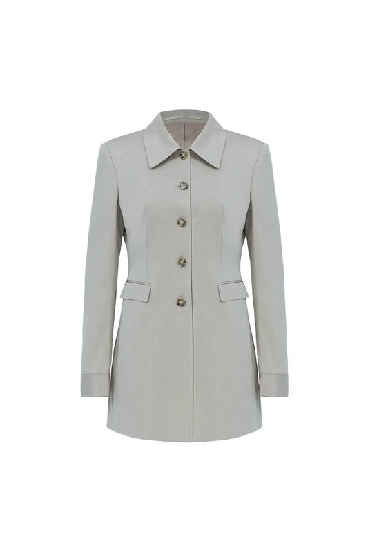 The Minimalist Retro Buttoned Jacket