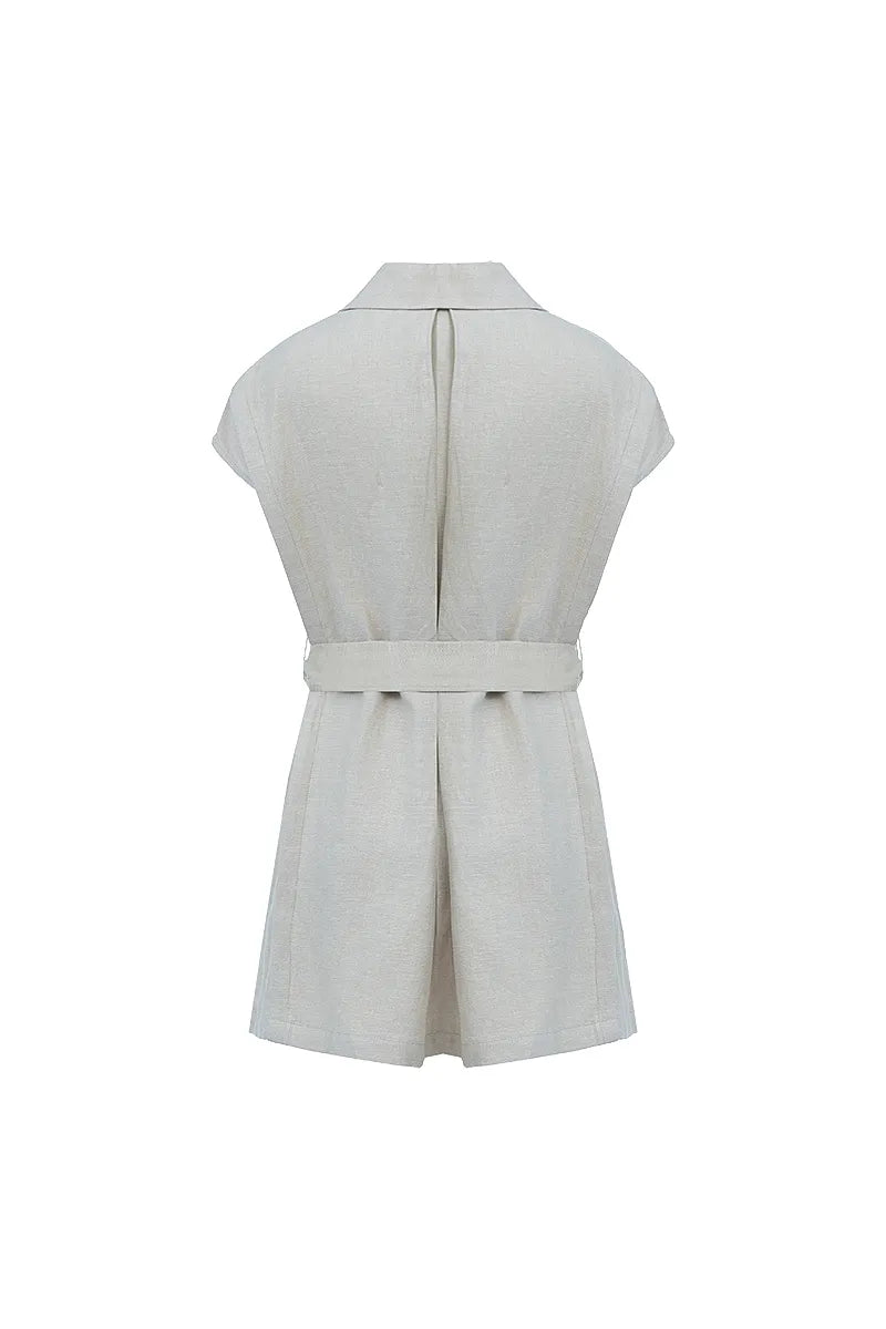 The Sleeveless Belted Shacket
