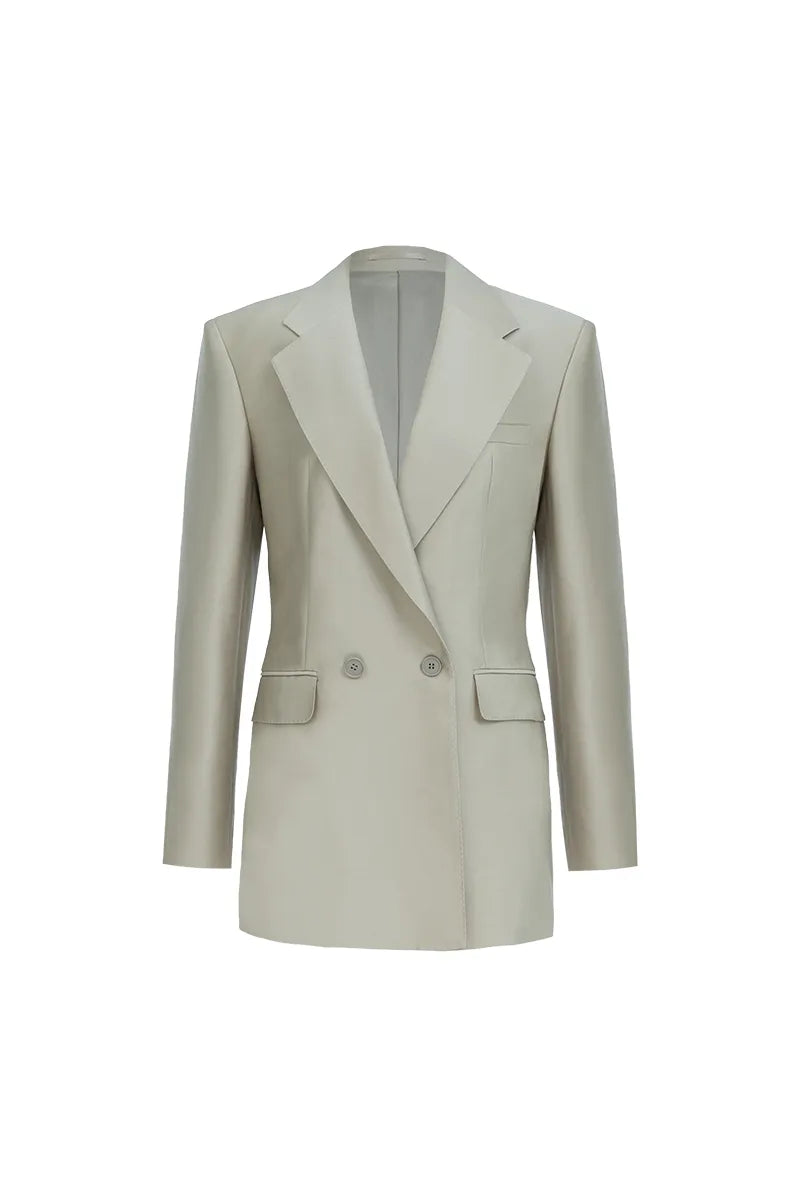 The Luster Finish Wide-Notch Blazer
