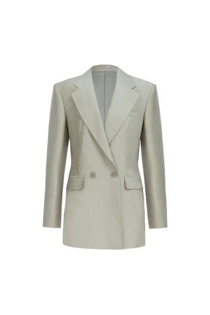The Luster Finish Wide-Notch Blazer