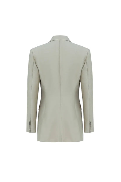 The Luster Finish Wide-Notch Blazer