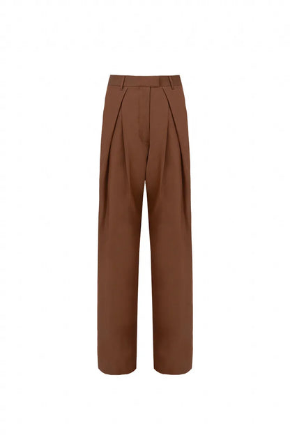 The Sculpted-Pleat Utility Trouser