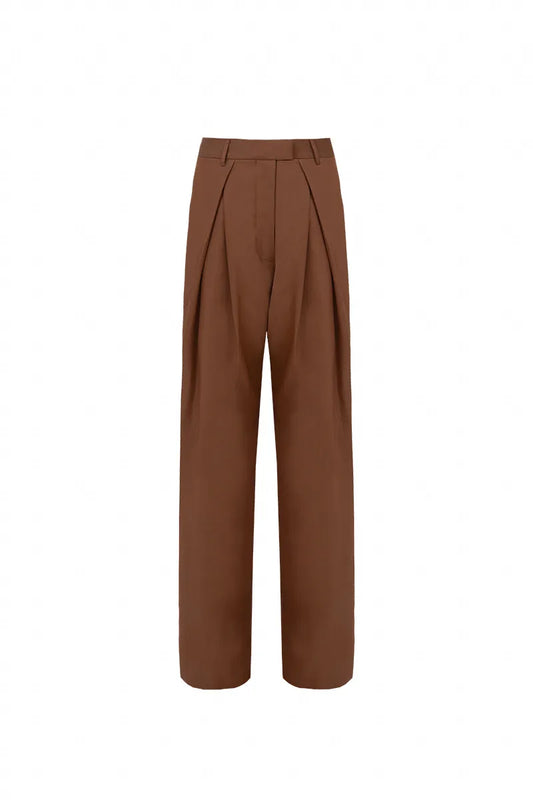 The Sculpted-Pleat Utility Trouser