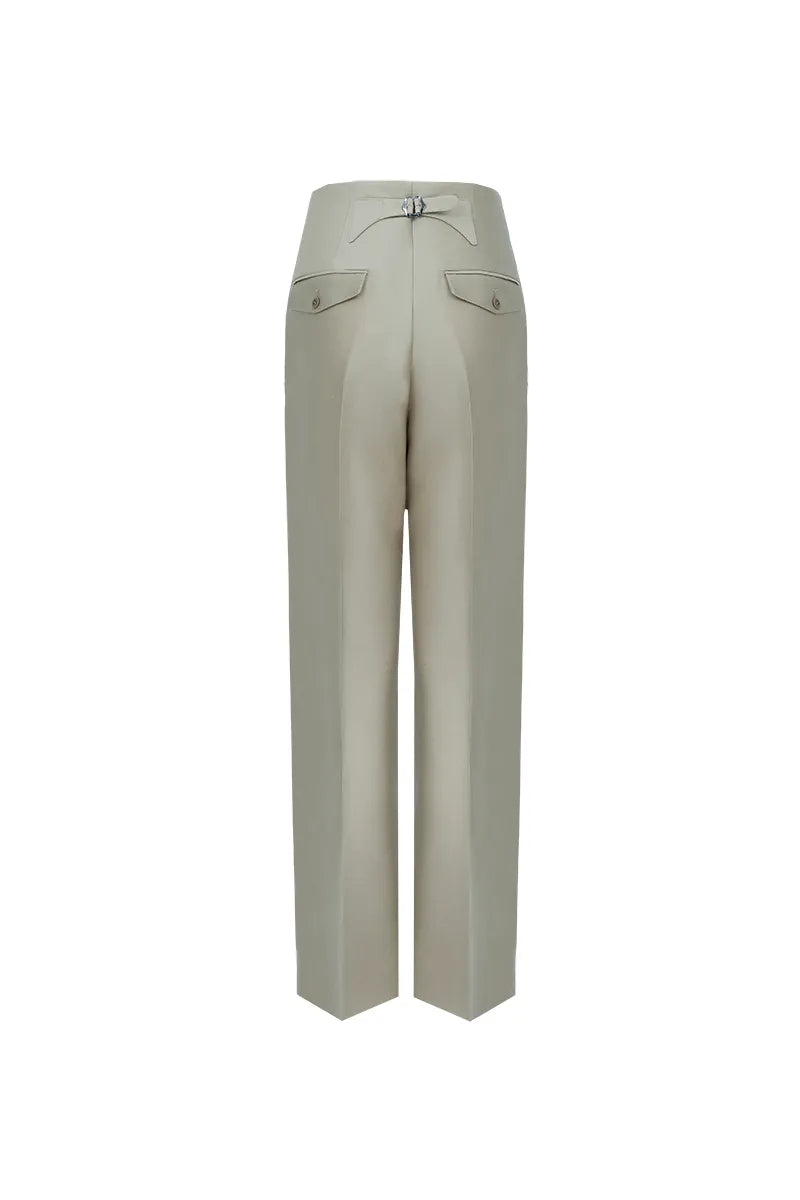 The Draped High-Rise Trouser