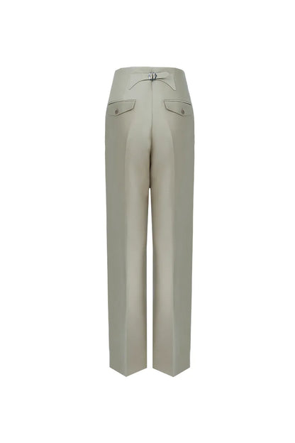 The Draped High-Rise Trouser