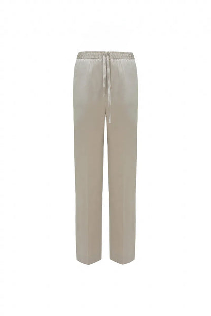The Drawstring Silk Relaxed Pant