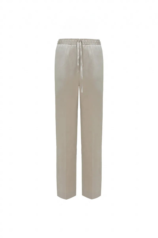 The Drawstring Silk Relaxed Pant