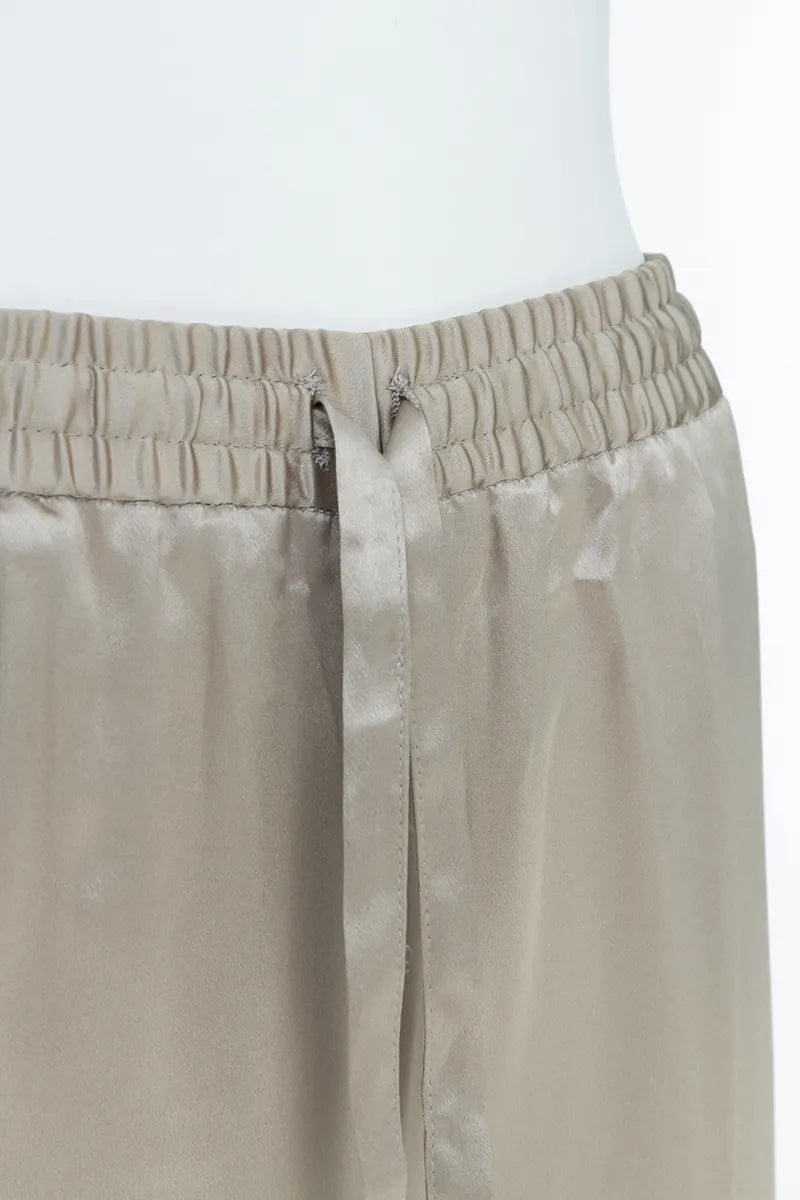 The Drawstring Silk Relaxed Pant