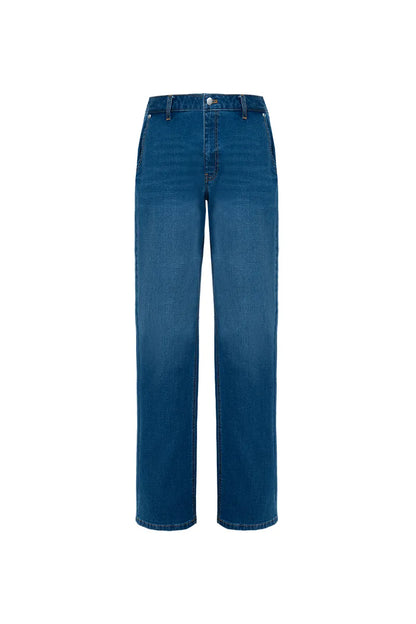 The Slanted-Pocket Straight Denim