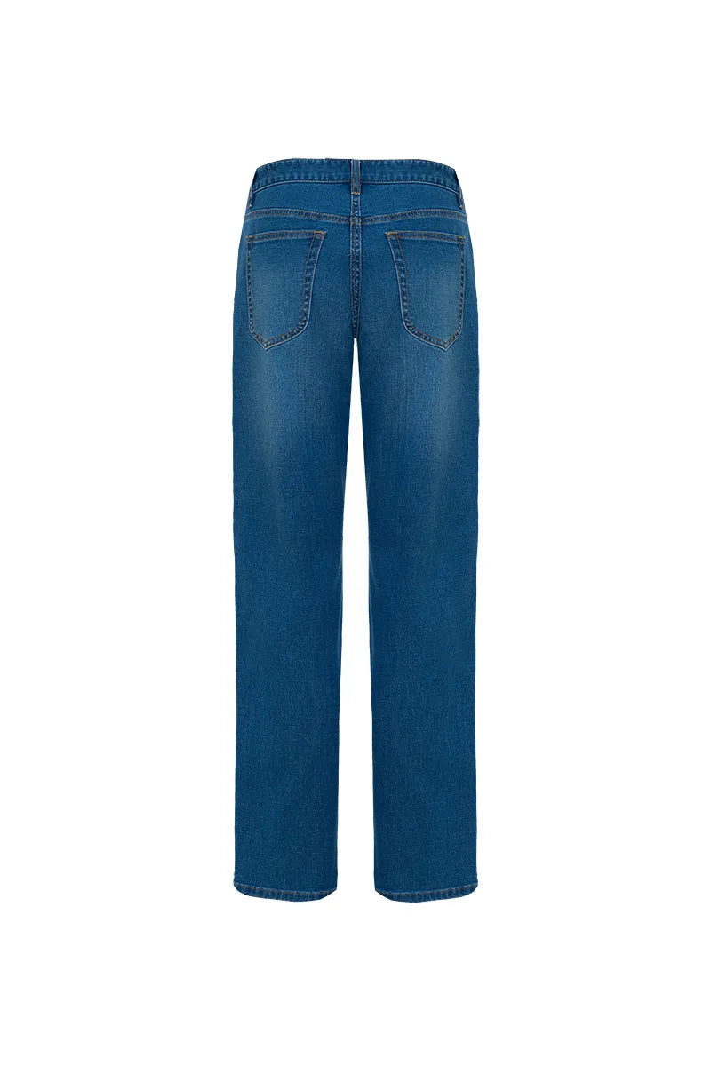 The Slanted-Pocket Straight Denim