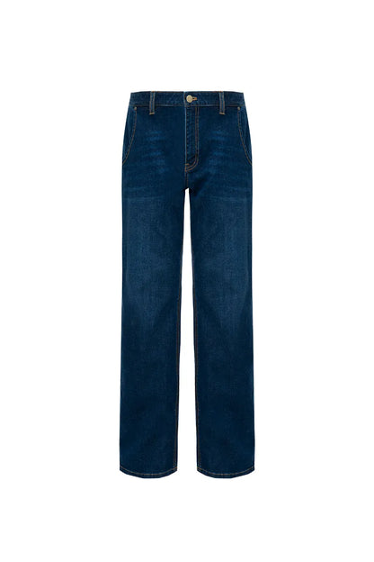 The Curved-Pocket Straight Denim