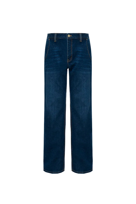 The Curved-Pocket Straight Denim