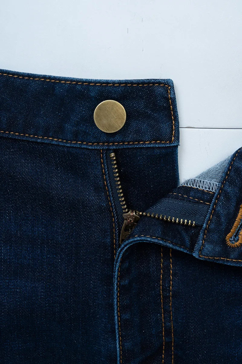 The Curved-Pocket Straight Denim
