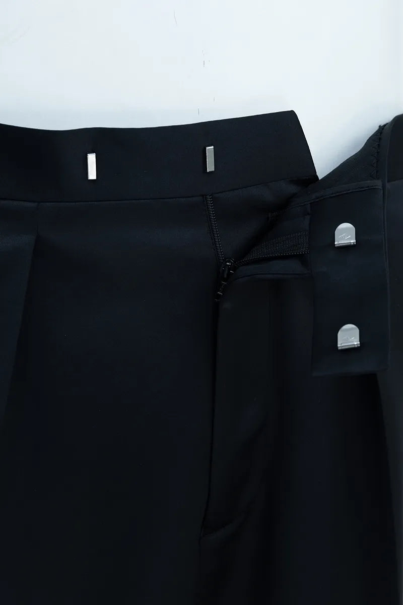 The Satin-Depth Wool Silk Trouser