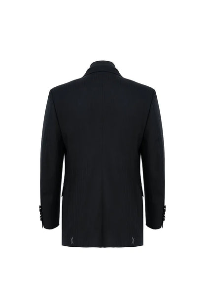 Jacquard Black Ceremonial Suit Jacket