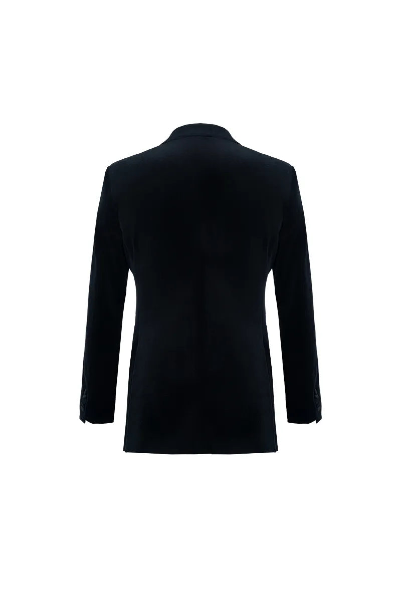 Silk Satin Structured Suit Jacket