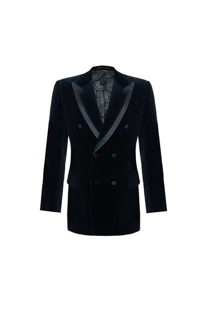 Silk Satin Structured Suit Jacket