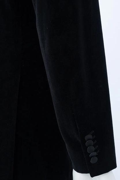 Silk Satin Structured Suit Jacket