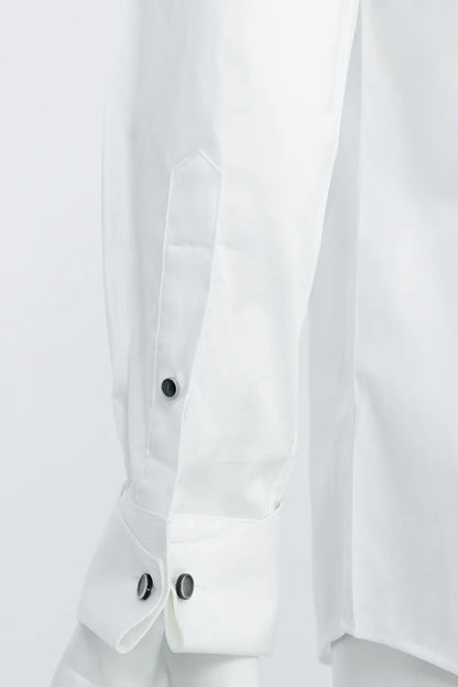 Textured Spread-Collar Dress Shirt