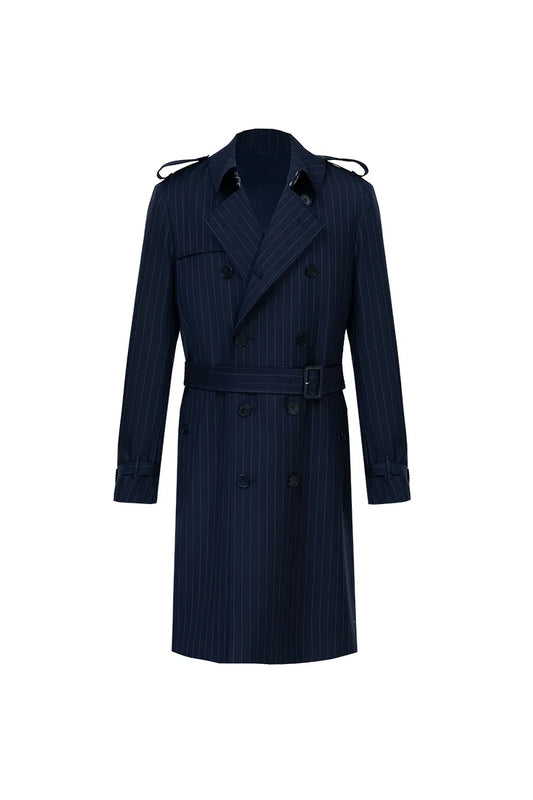 Modern Wool Trench Coat