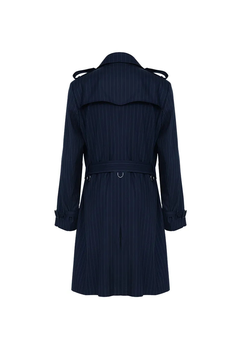 Modern Wool Trench Coat