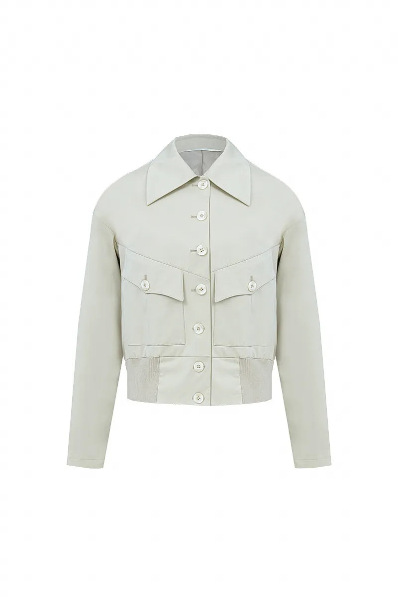 The Retro Pocketed Ribbed Jacket
