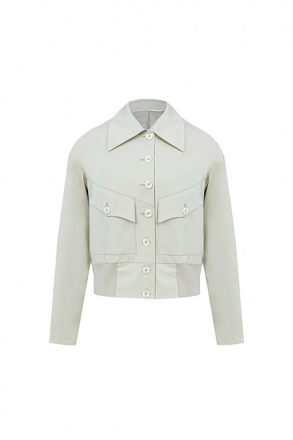 The Retro Pocketed Ribbed Jacket
