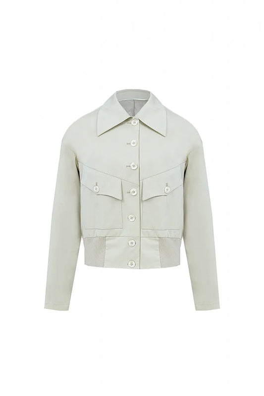 The Retro Pocketed Ribbed Jacket