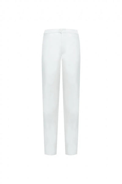 The Drawstring Flat-Front Cotton Trouser