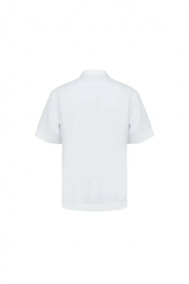 The Linen Blazer-Collar Shirt